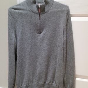 Brunello Cucinelli 1/4 Zip Cashmere Knit Sweater